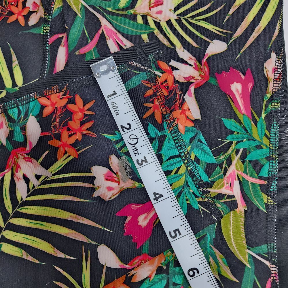 Old Navy Legging Women's Small Active Go Dry Tropical Floral Mesh - Picture 5 of 7